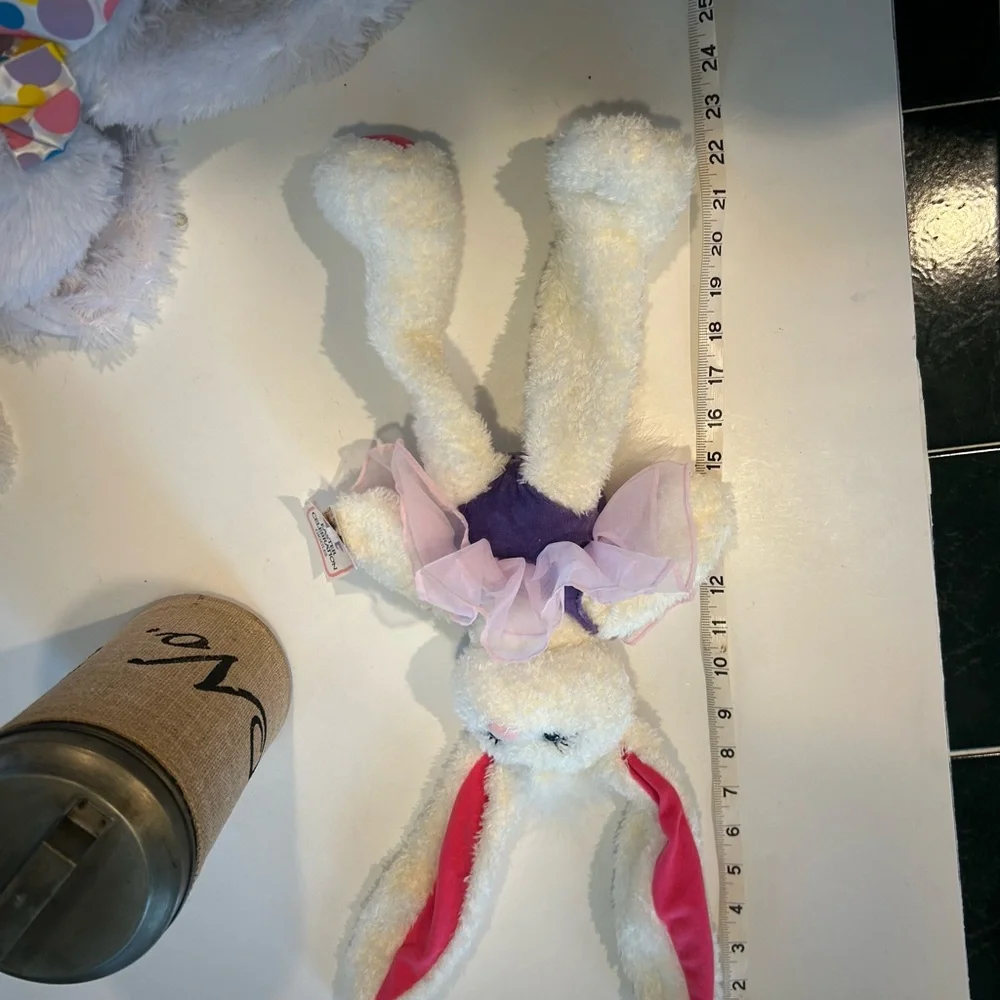 ADORABLE PLUSH FLOPPY BUNNY DUO